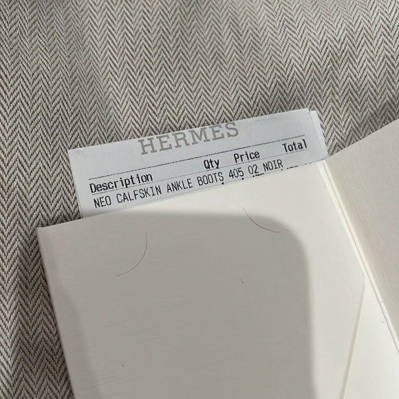 Authentic.  Hermes Neo Calfskin ankle boots    Black. Size 40.5.  Like new. - Picture 5 of 16